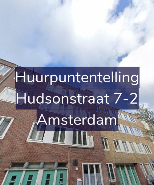 Foto gevel Huurpuntentelling voor Hudsonstraat 7-2, Amsterdam