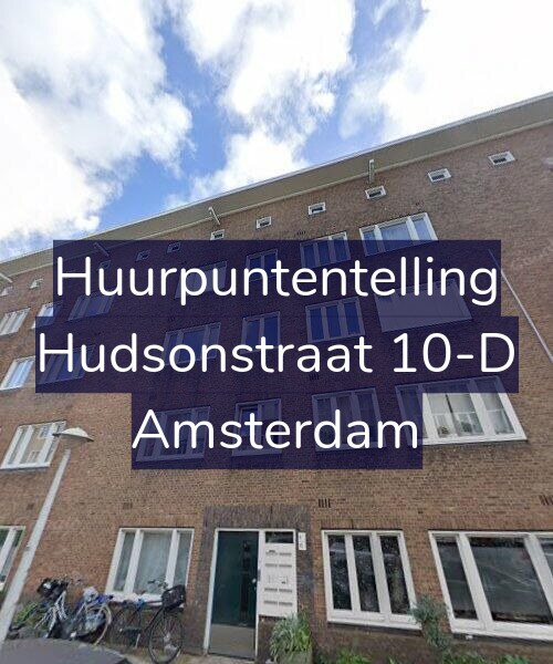 Foto gevel Huurpuntentelling voor Hudsonstraat 10-D, Amsterdam