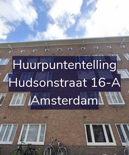 Foto gevel Huurpuntentelling voor Hudsonstraat 16-A, Amsterdam