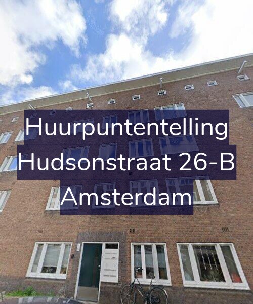 Foto gevel Huurpuntentelling voor Hudsonstraat 26-B, Amsterdam