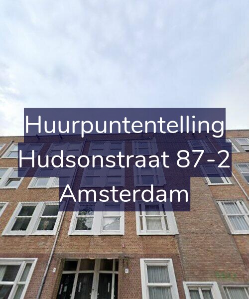 Foto gevel Huurpuntentelling voor Hudsonstraat 87-2, Amsterdam
