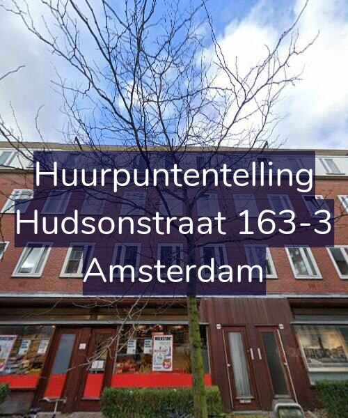 Foto gevel Huurpuntentelling voor Hudsonstraat 163-3, Amsterdam