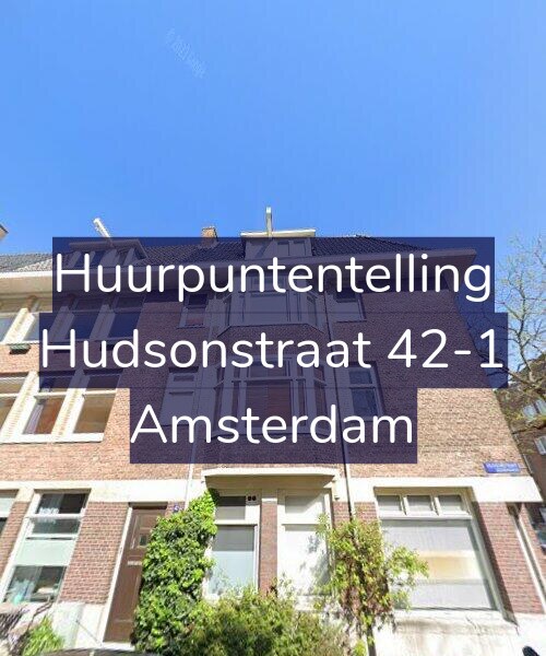 Foto gevel Huurpuntentelling voor Hudsonstraat 42-1, Amsterdam