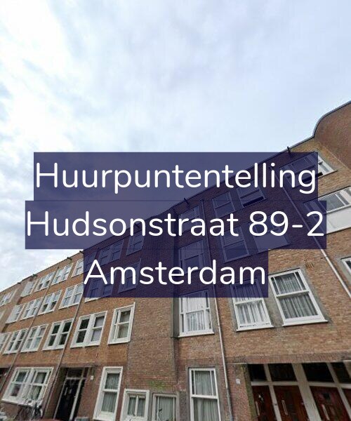 Foto gevel Huurpuntentelling voor Hudsonstraat 89-2, Amsterdam