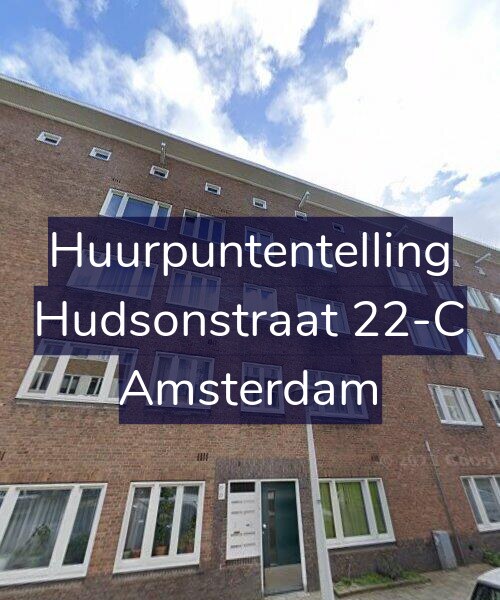 Foto gevel Huurpuntentelling voor Hudsonstraat 22-C, Amsterdam