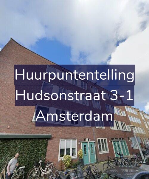 Foto gevel Huurpuntentelling voor Hudsonstraat 3-1, Amsterdam