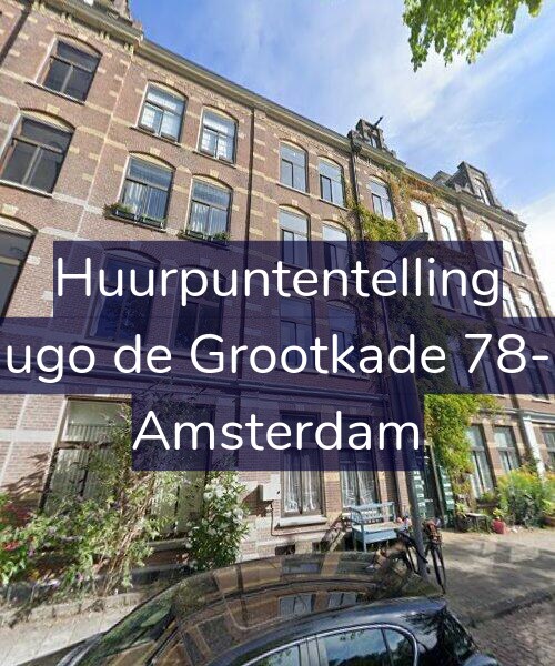 Foto gevel Huurpuntentelling voor Hugo de Grootkade 78-H, Amsterdam