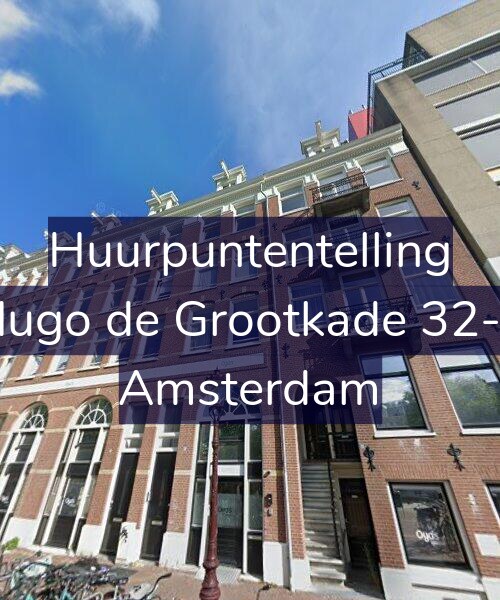 Foto gevel Huurpuntentelling voor Hugo de Grootkade 32-1, Amsterdam