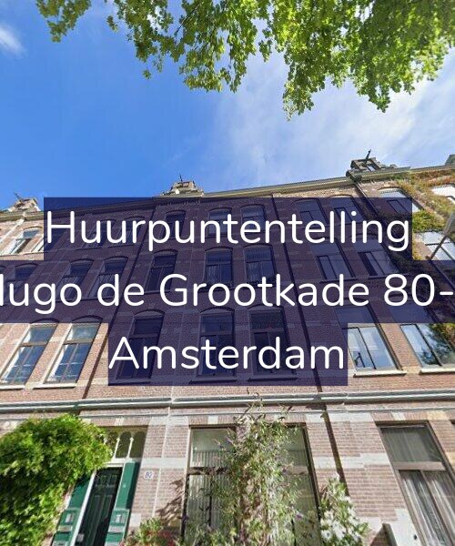 Foto gevel Huurpuntentelling voor Hugo de Grootkade 80-2, Amsterdam