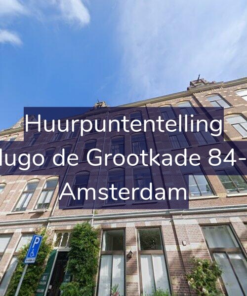 Foto gevel Huurpuntentelling voor Hugo de Grootkade 84-3, Amsterdam
