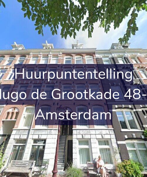 Foto gevel Huurpuntentelling voor Hugo de Grootkade 48-1, Amsterdam