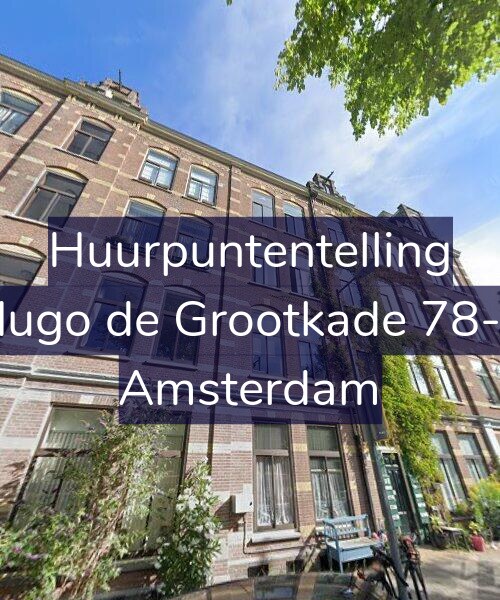 Foto gevel Huurpuntentelling voor Hugo de Grootkade 78-1, Amsterdam