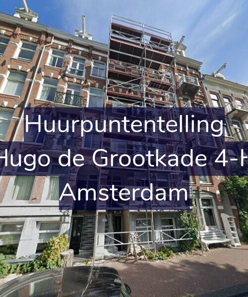 Foto gevel Huurpuntentelling voor Hugo de Grootkade 4-H, Amsterdam