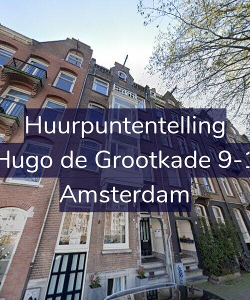 Foto gevel Huurpuntentelling voor Hugo de Grootkade 9-1, Amsterdam