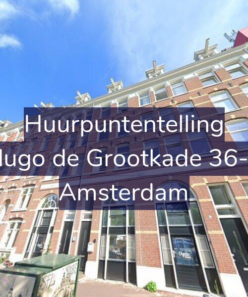 Foto gevel Huurpuntentelling voor Hugo de Grootkade 36-1, Amsterdam