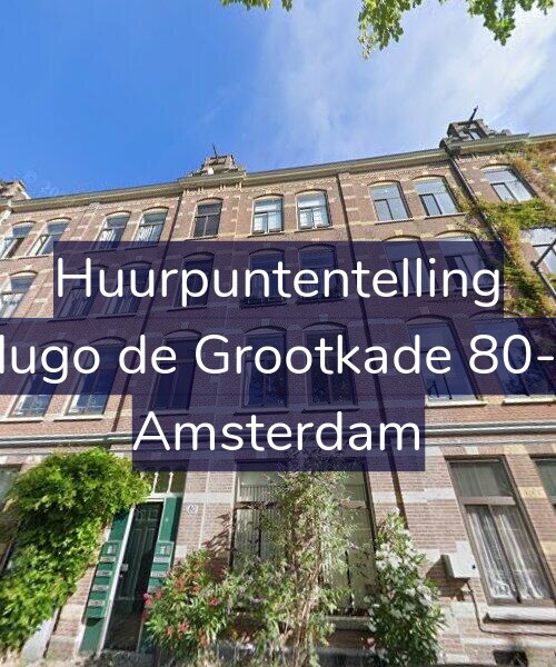 Foto gevel Huurpuntentelling voor Hugo de Grootkade 80-1, Amsterdam