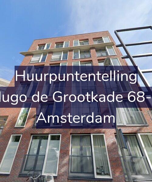 Foto gevel Huurpuntentelling voor Hugo de Grootkade 68-C, Amsterdam