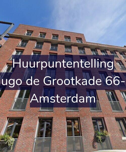Foto gevel Huurpuntentelling voor Hugo de Grootkade 66-A, Amsterdam