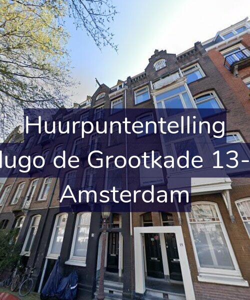 Foto gevel Huurpuntentelling voor Hugo de Grootkade 13-1, Amsterdam