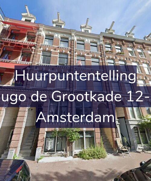 Foto gevel Huurpuntentelling voor Hugo de Grootkade 12-H, Amsterdam