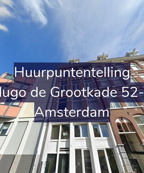 Foto gevel Huurpuntentelling voor Hugo de Grootkade 52-3, Amsterdam