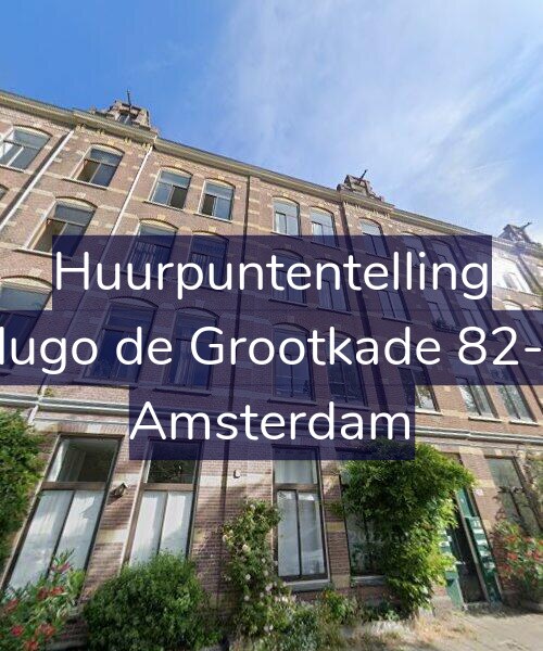 Foto gevel Huurpuntentelling voor Hugo de Grootkade 82-1, Amsterdam
