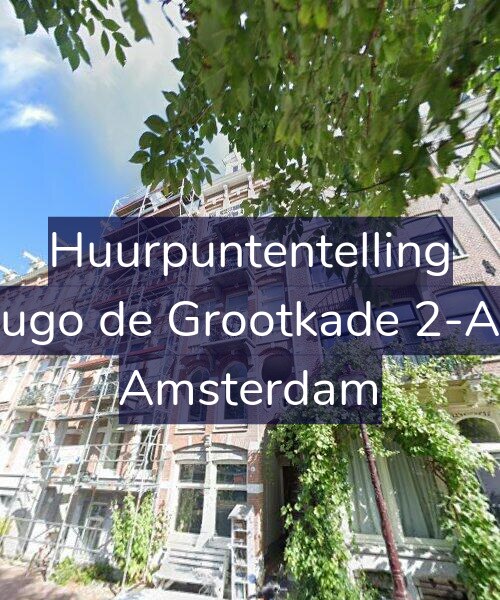 Foto gevel Huurpuntentelling voor Hugo de Grootkade 2-AH, Amsterdam