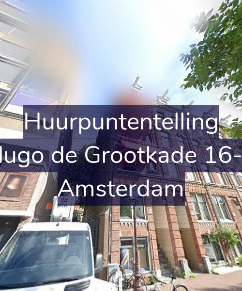 Foto gevel Huurpuntentelling voor Hugo de Grootkade 16-1, Amsterdam
