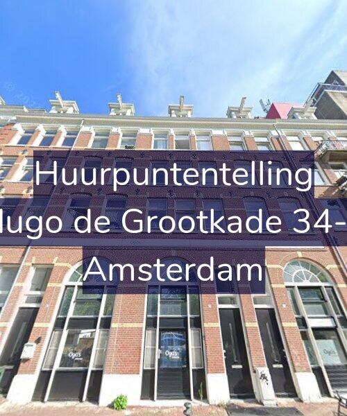 Foto gevel Huurpuntentelling voor Hugo de Grootkade 34-2, Amsterdam