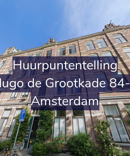 Foto gevel Huurpuntentelling voor Hugo de Grootkade 84-1, Amsterdam