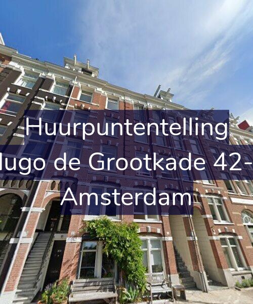 Foto gevel Huurpuntentelling voor Hugo de Grootkade 42-1, Amsterdam