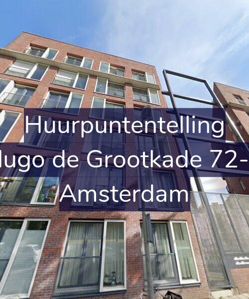 Foto gevel Huurpuntentelling voor Hugo de Grootkade 72-K, Amsterdam