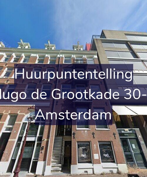 Foto gevel Huurpuntentelling voor Hugo de Grootkade 30-1, Amsterdam