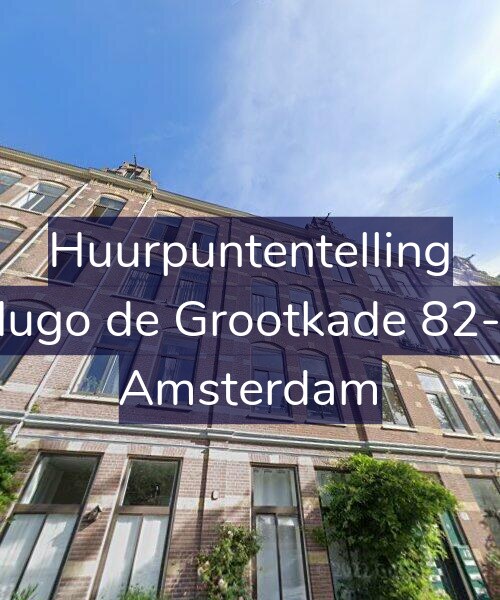 Foto gevel Huurpuntentelling voor Hugo de Grootkade 82-2, Amsterdam