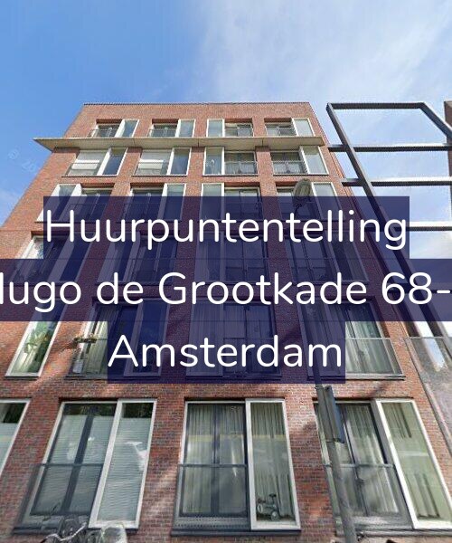Foto gevel Huurpuntentelling voor Hugo de Grootkade 68-E, Amsterdam