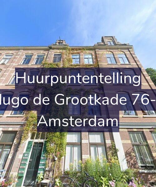 Foto gevel Huurpuntentelling voor Hugo de Grootkade 76-1, Amsterdam