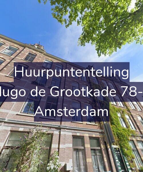 Foto gevel Huurpuntentelling voor Hugo de Grootkade 78-2, Amsterdam
