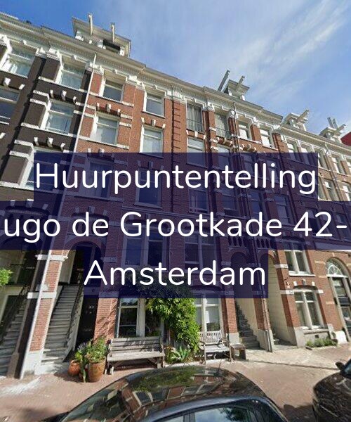 Foto gevel Huurpuntentelling voor Hugo de Grootkade 42-H, Amsterdam