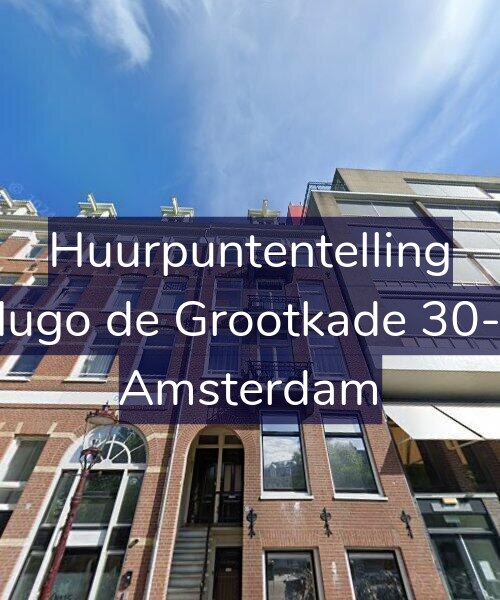 Foto gevel Huurpuntentelling voor Hugo de Grootkade 30-2, Amsterdam