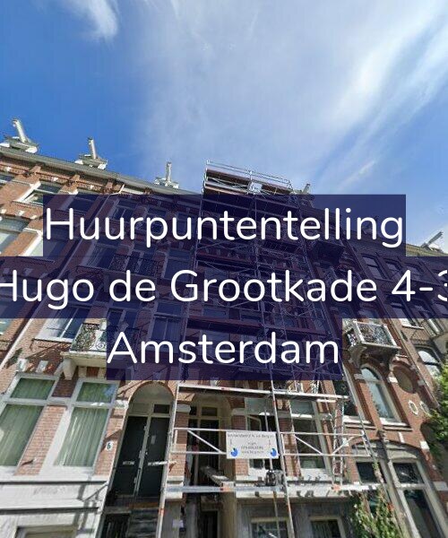 Foto gevel Huurpuntentelling voor Hugo de Grootkade 4-3, Amsterdam