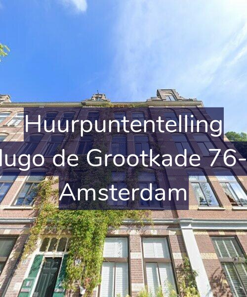Foto gevel Huurpuntentelling voor Hugo de Grootkade 76-3, Amsterdam