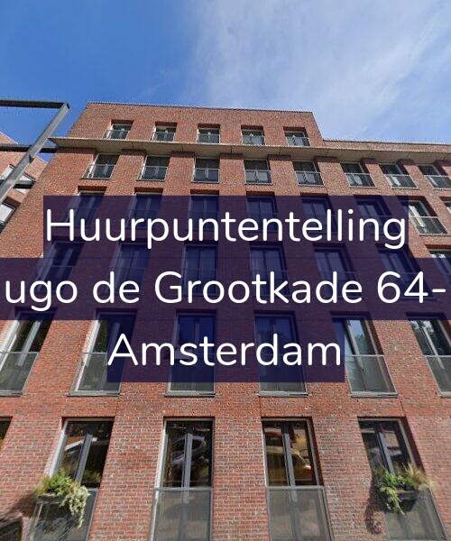 Foto gevel Huurpuntentelling voor Hugo de Grootkade 64-D, Amsterdam