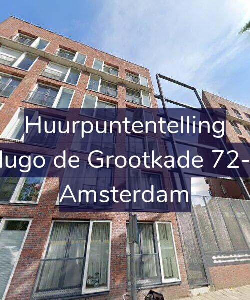 Foto gevel Huurpuntentelling voor Hugo de Grootkade 72-L, Amsterdam