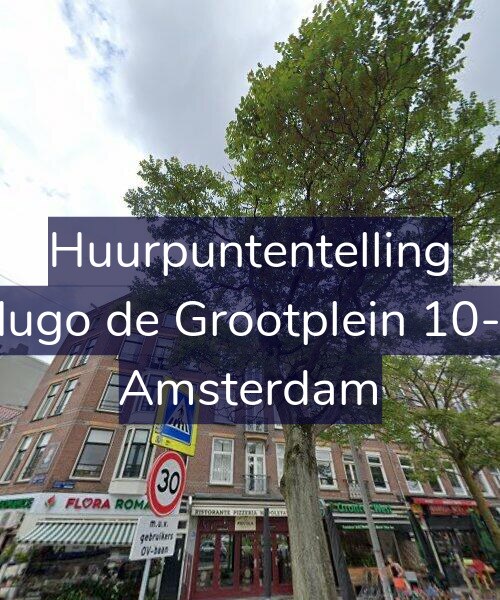 Foto gevel Huurpuntentelling voor Hugo de Grootplein 10-2, Amsterdam
