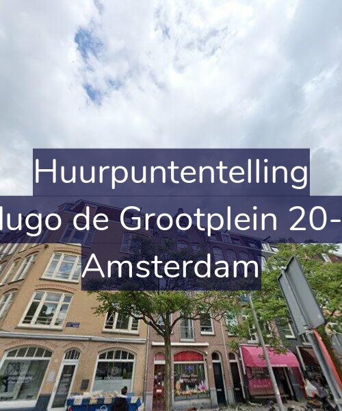 Foto gevel Huurpuntentelling voor Hugo de Grootplein 20-3, Amsterdam