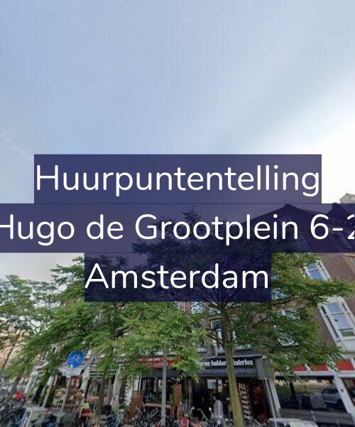 Foto gevel Huurpuntentelling voor Hugo de Grootplein 6-2, Amsterdam
