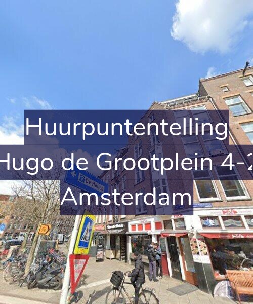 Foto gevel Huurpuntentelling voor Hugo de Grootplein 4-2, Amsterdam
