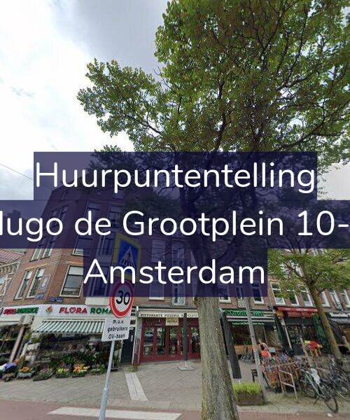 Foto gevel Huurpuntentelling voor Hugo de Grootplein 10-1, Amsterdam