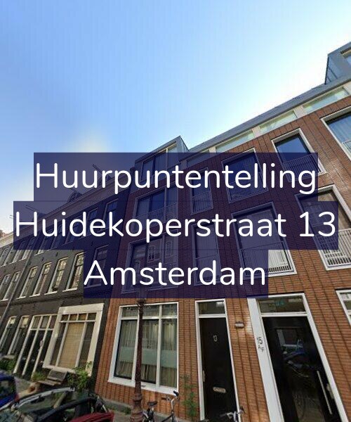 Foto gevel Huurpuntentelling voor Huidekoperstraat 13, Amsterdam