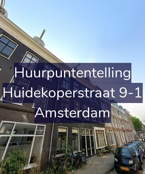 Foto gevel Huurpuntentelling voor Huidekoperstraat 9-1, Amsterdam